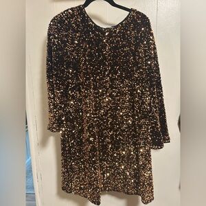 H&M Sequin Mini Dress XL NWOT